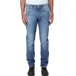 Blaue Baumwolljeans