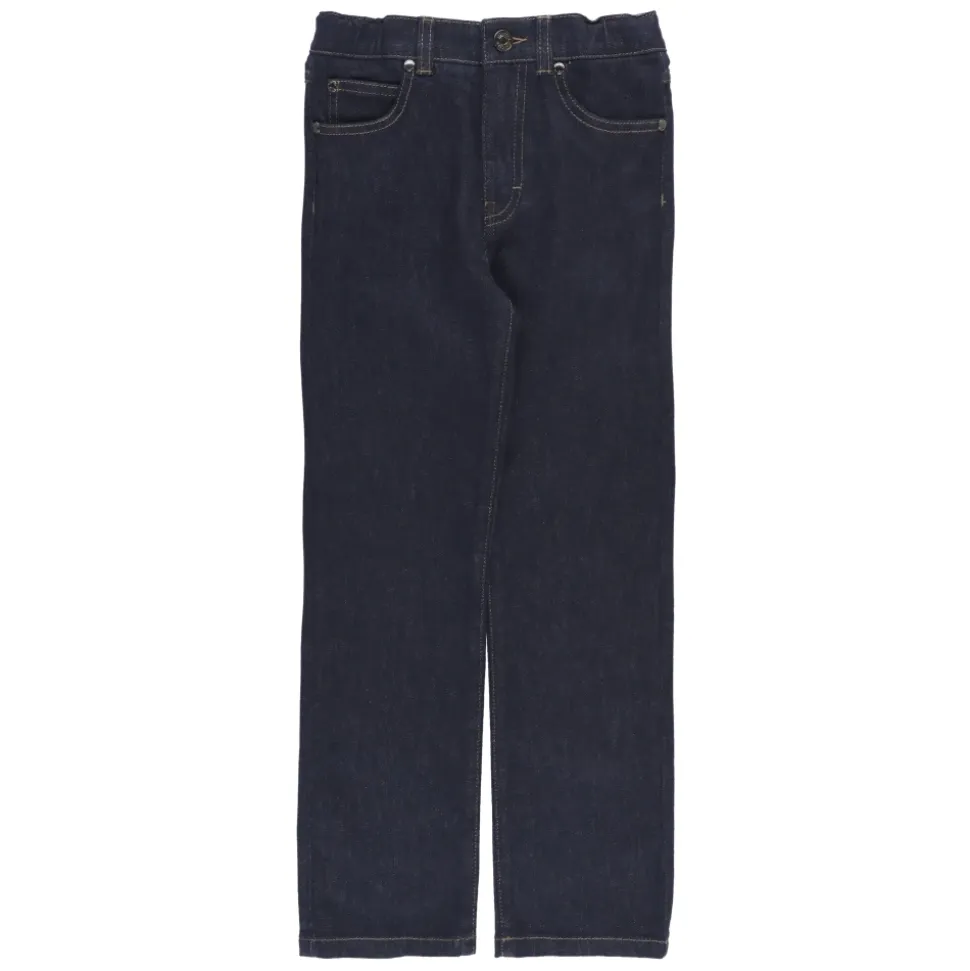 Blaue Baumwolljungenhose mit Logo