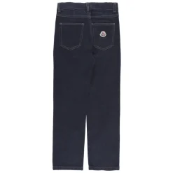 Blaue Baumwolljungenhose mit Logo