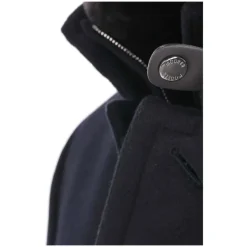 Blaue Biberwolle Kaschmir Daunenjacke