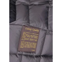 Blaue Biberwolle Kaschmir Daunenjacke