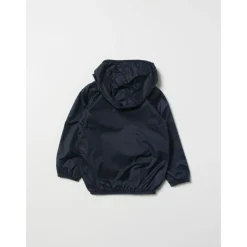 Blaue Kinderjacke mit Kapuze