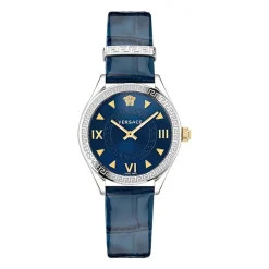 Blaue Lederuhr HELLENYIUM Modell