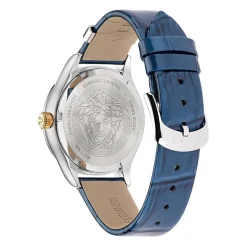 Blaue Lederuhr HELLENYIUM Modell