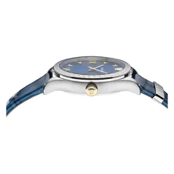 Blaue Lederuhr HELLENYIUM Modell