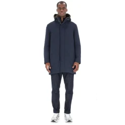 Blaue Parka mit Teddyfutter