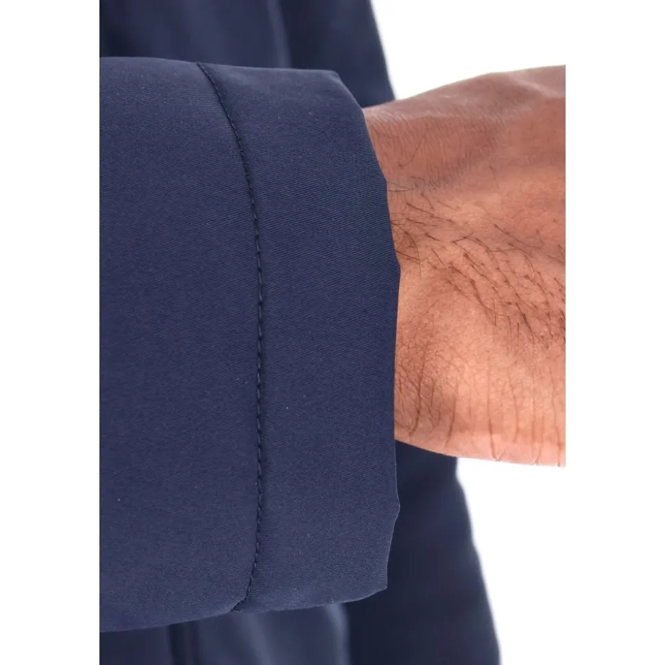 Blaue Parka mit Teddyfutter