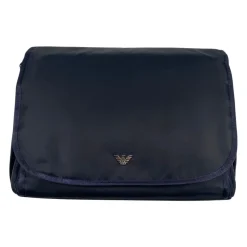 Blaue Rechteckige Wickeltasche mit Zubehör