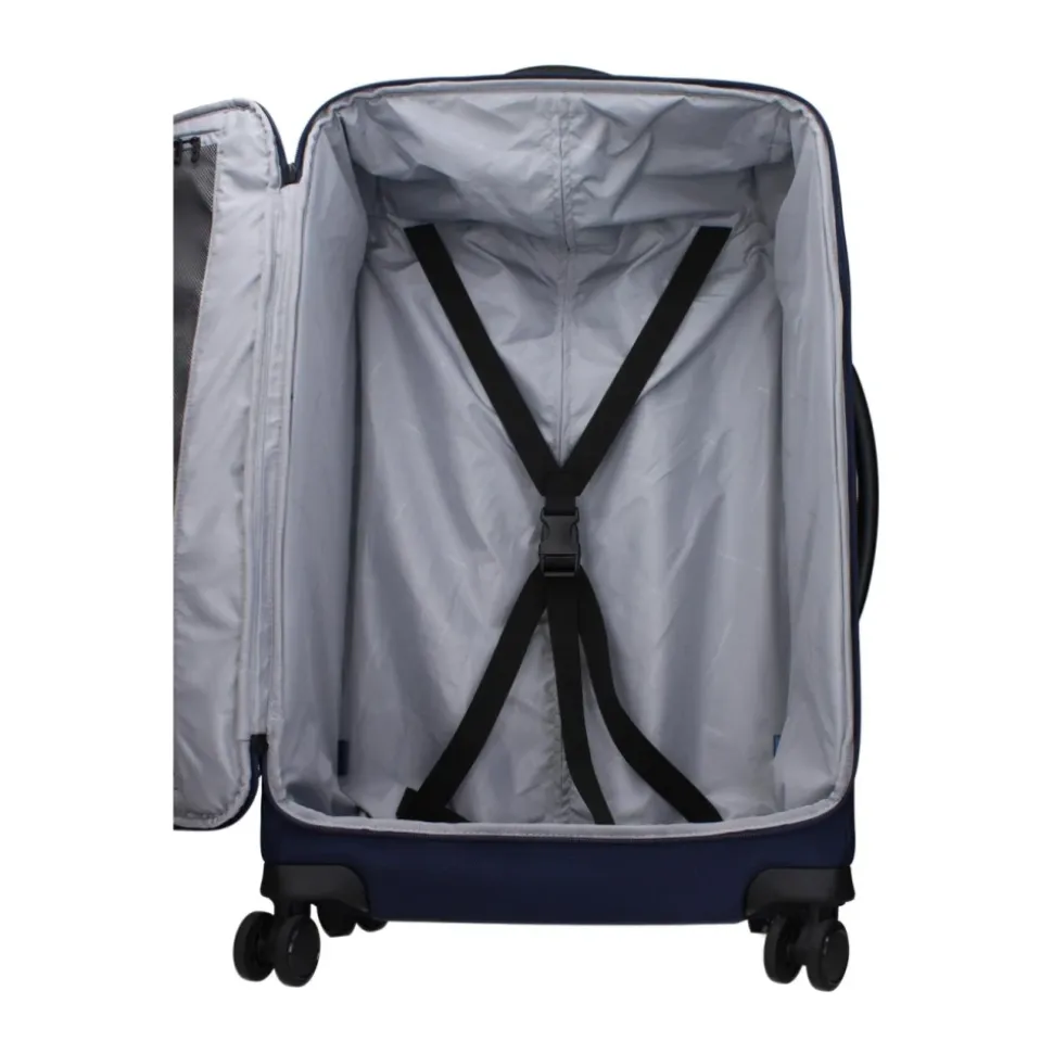 Blaue Stofftasche mit Verstellbarem Griff