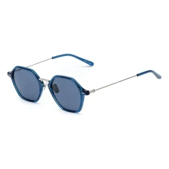 Blaue Titan-Sonnenbrille mit Carl Zeiss Gläsern