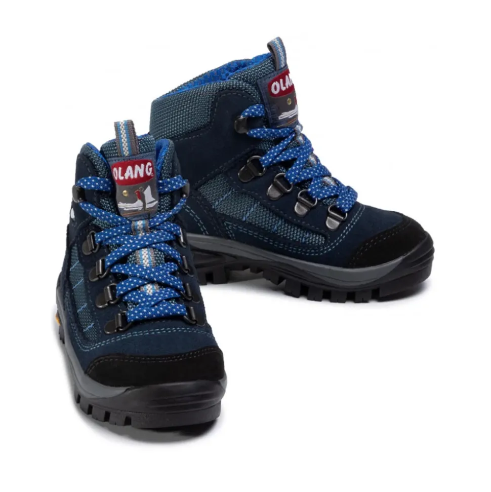 Blaue Trekking Schuhe