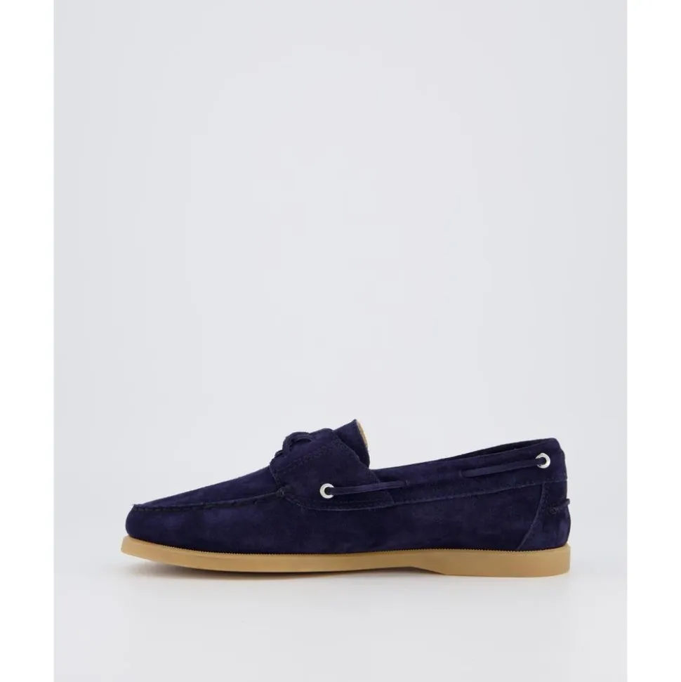 Blaue Wildleder Bootsschuh für Herren