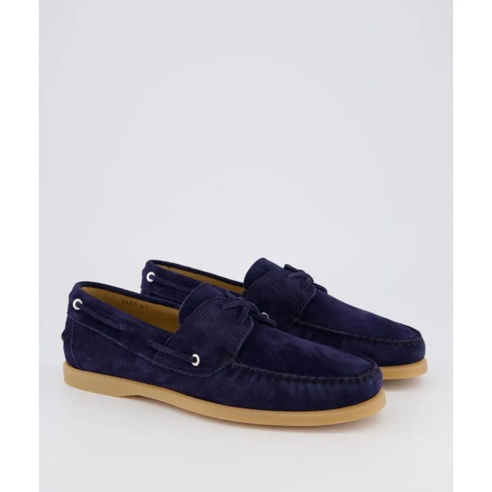 Blaue Wildleder Bootsschuh für Herren
