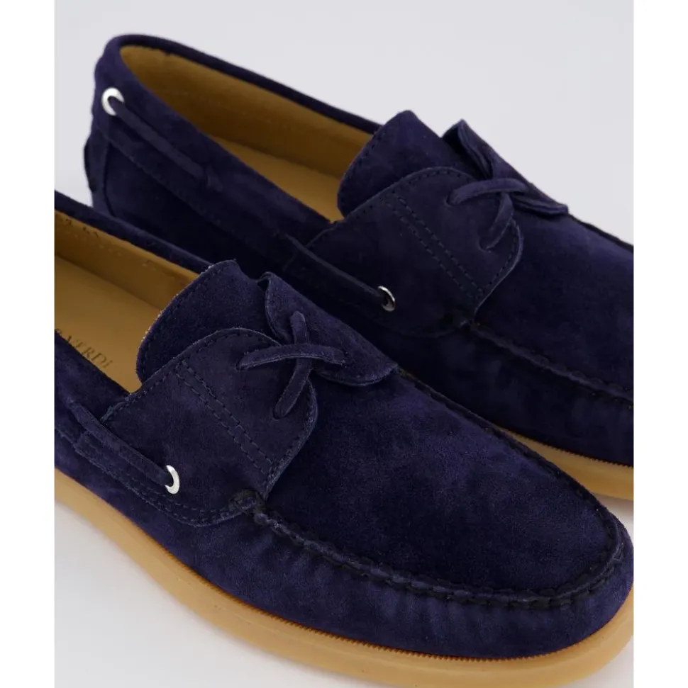 Blaue Wildleder Bootsschuh für Herren