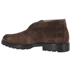Blaue Wildleder Stiefelette Slip-On Stil