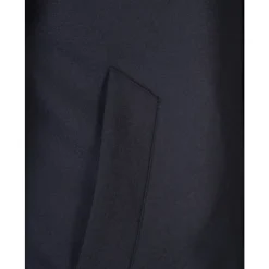Blaue Woll Daunenmantel