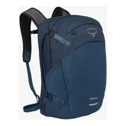 Blauer Atlas Rucksack mit Laptopfach