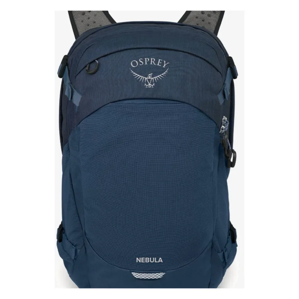 Blauer Atlas Rucksack mit Laptopfach