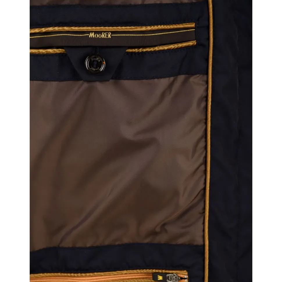 Blauer Bernini-KM Mantel für Männer