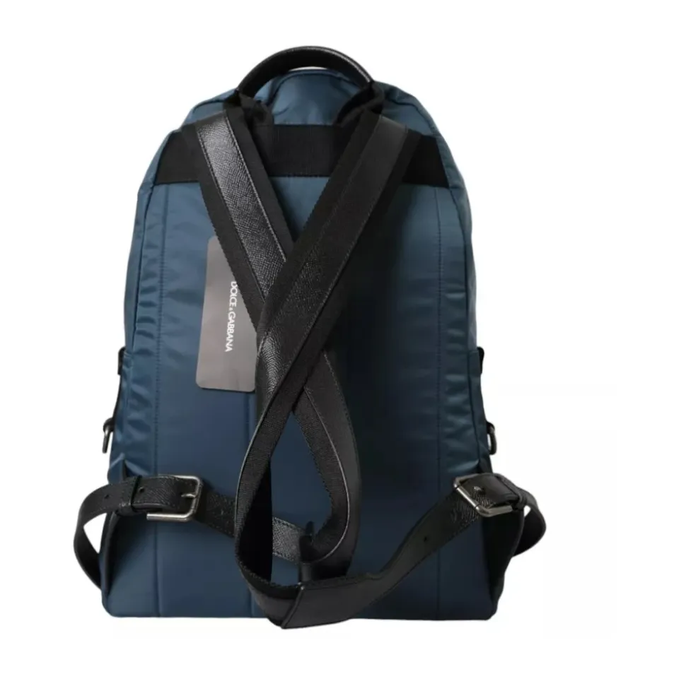 Blauer Nylon DGFamily Patch Rucksack