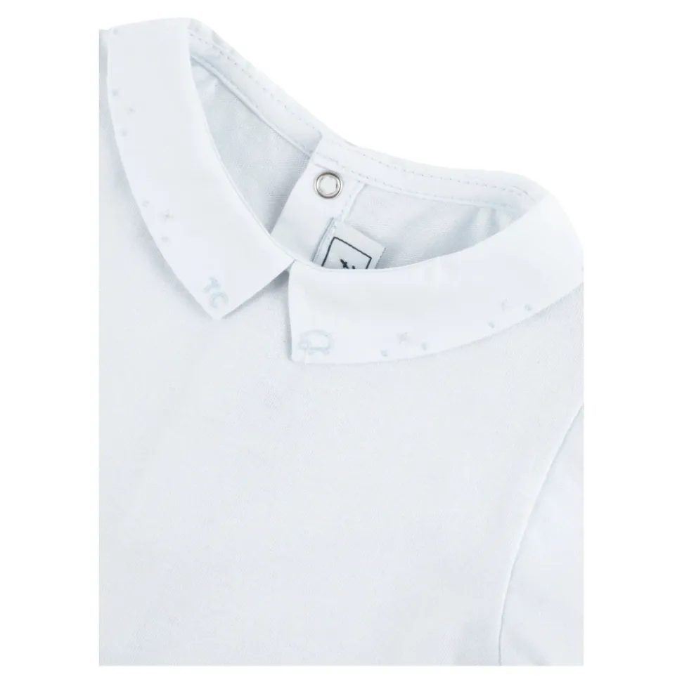 Blauer Peter Pan Kragen Top