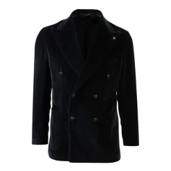Blauer Samt-Blazer