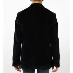 Blauer Samt-Blazer