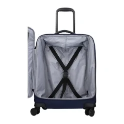 Blauer Stoffkoffer mit TSA-Verschluss