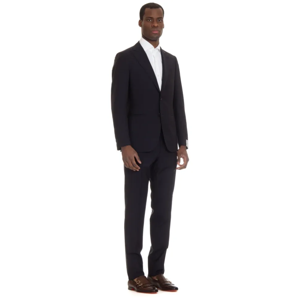 Blaues Miura Slim Fit Maßgeschneidertes Kleid
