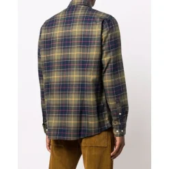 Blaues Tartan Button-Down Hemd