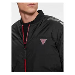 Blouson Bomberjacke mit Logo-Stickereien
