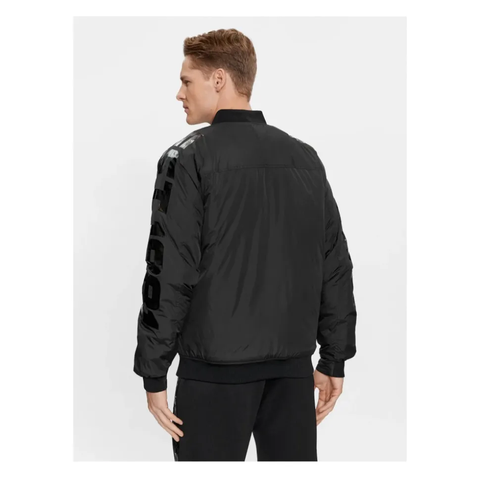 Blouson Bomberjacke mit Logo-Stickereien