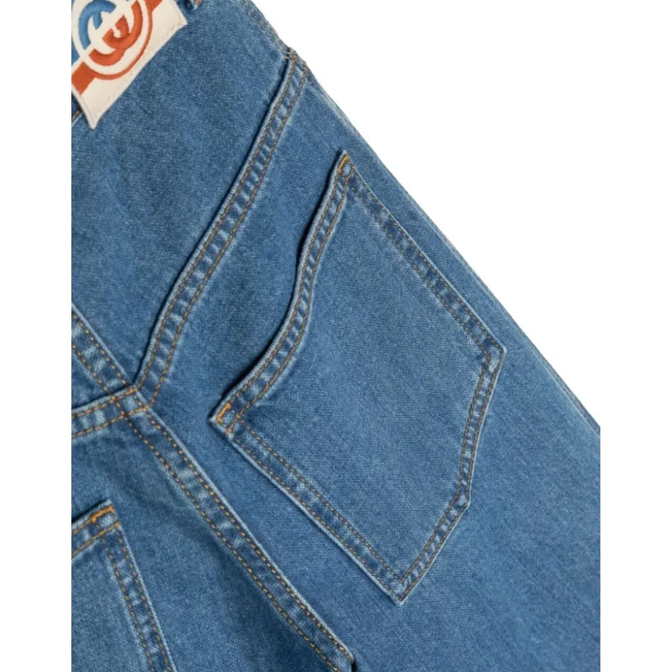 Blue Mix Skate Jeans