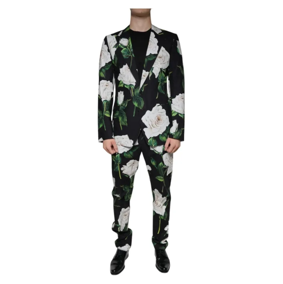 Blumendruck Slim Fit Anzug