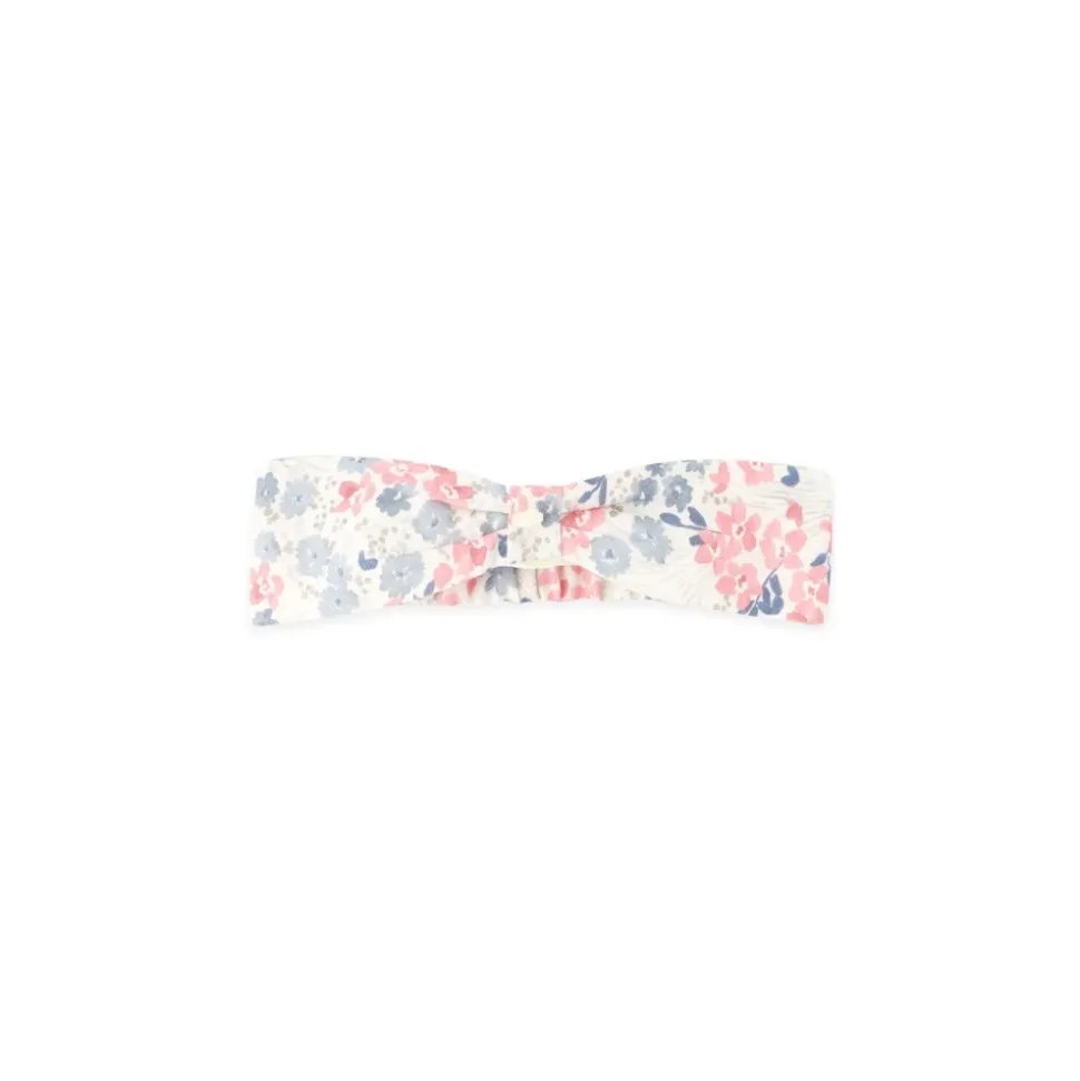 Blumenmuster weißes Accessoire Haarband
