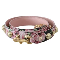 Blumiges Gold Stud Lederband