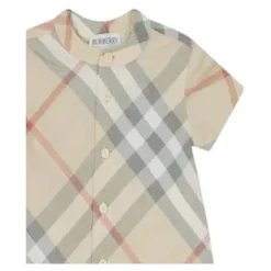 Blurry Check Romper
