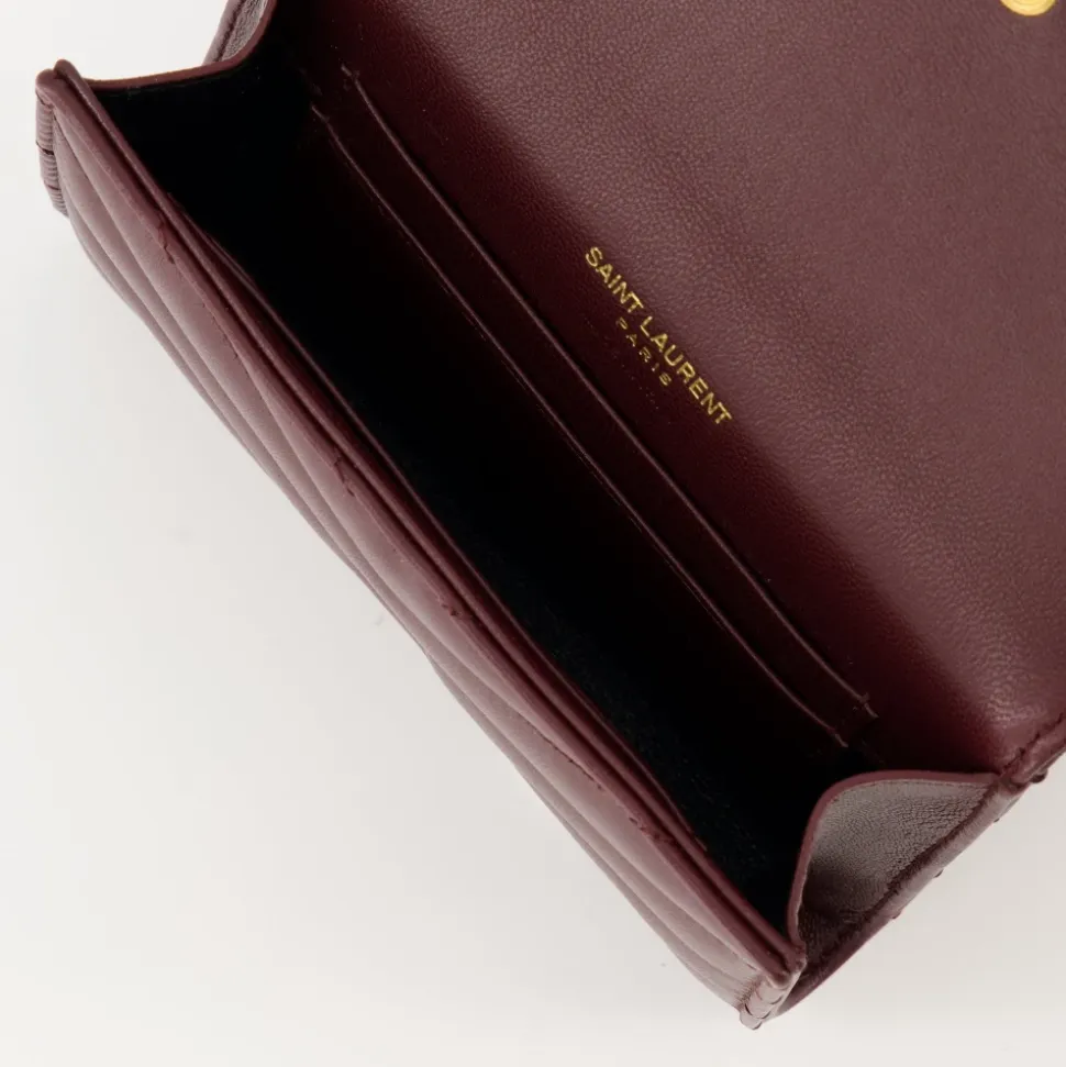 Bordeaux Leder Geldbörse Cassandre Modell