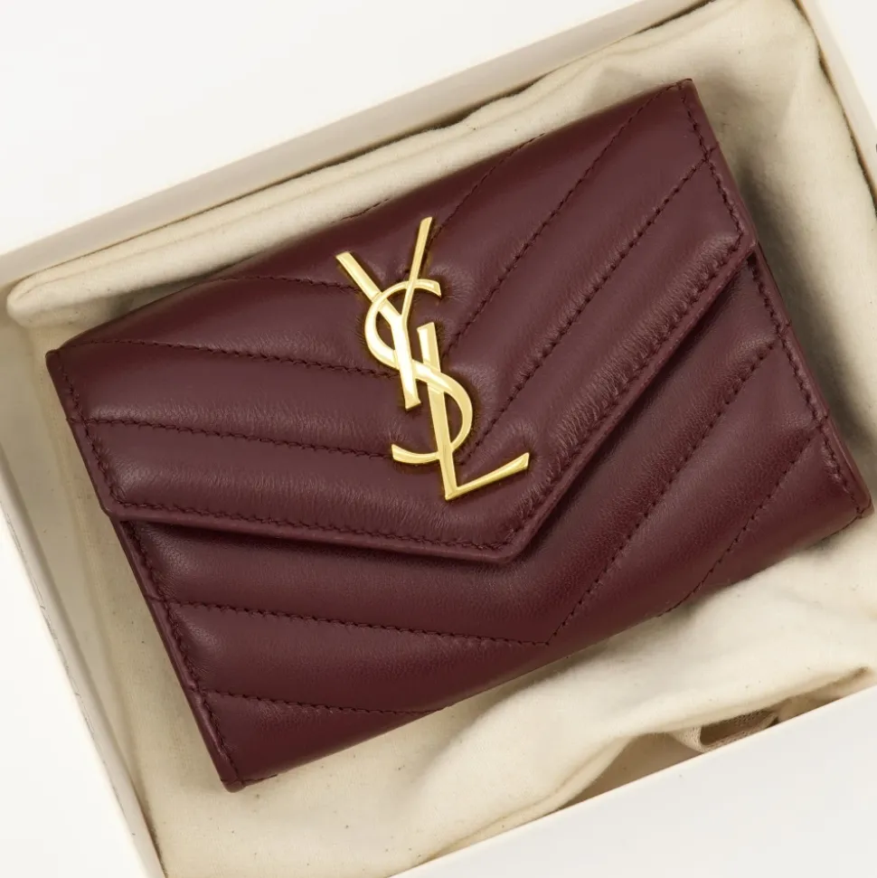 Bordeaux Leder Geldbörse Cassandre Modell
