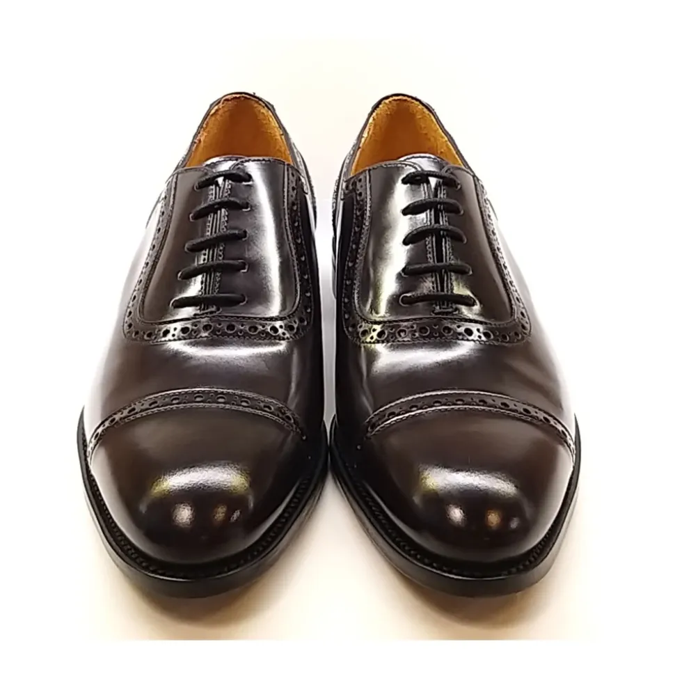 Bordeaux Leder Oxford Schuh