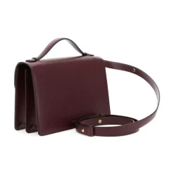 Bordeaux Leder Schultertasche AW25