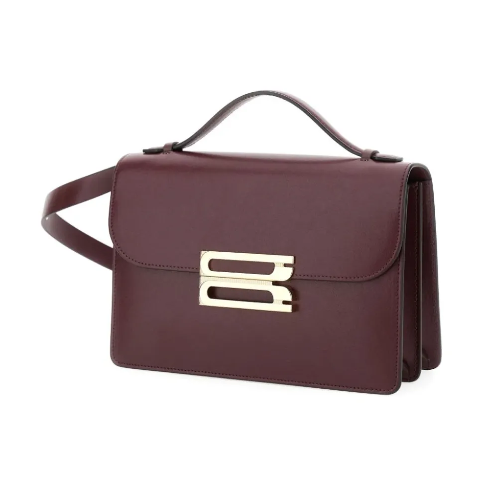 Bordeaux Leder Schultertasche AW25