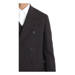 Bordeaux Woll Stretch 3-teiliger Anzug