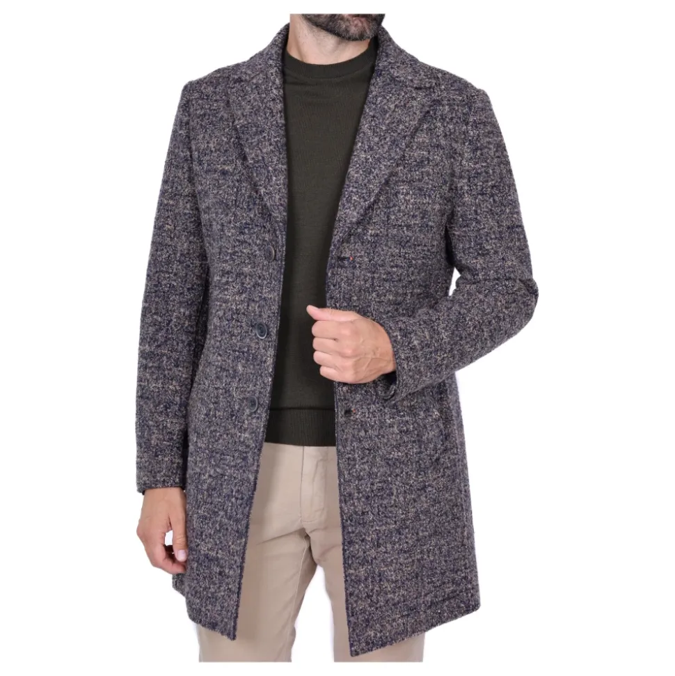 Bouclé Wollmantel