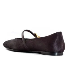 Braune Ballerinas aus Kalbshaar