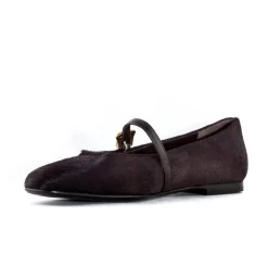 Braune Ballerinas aus Kalbshaar