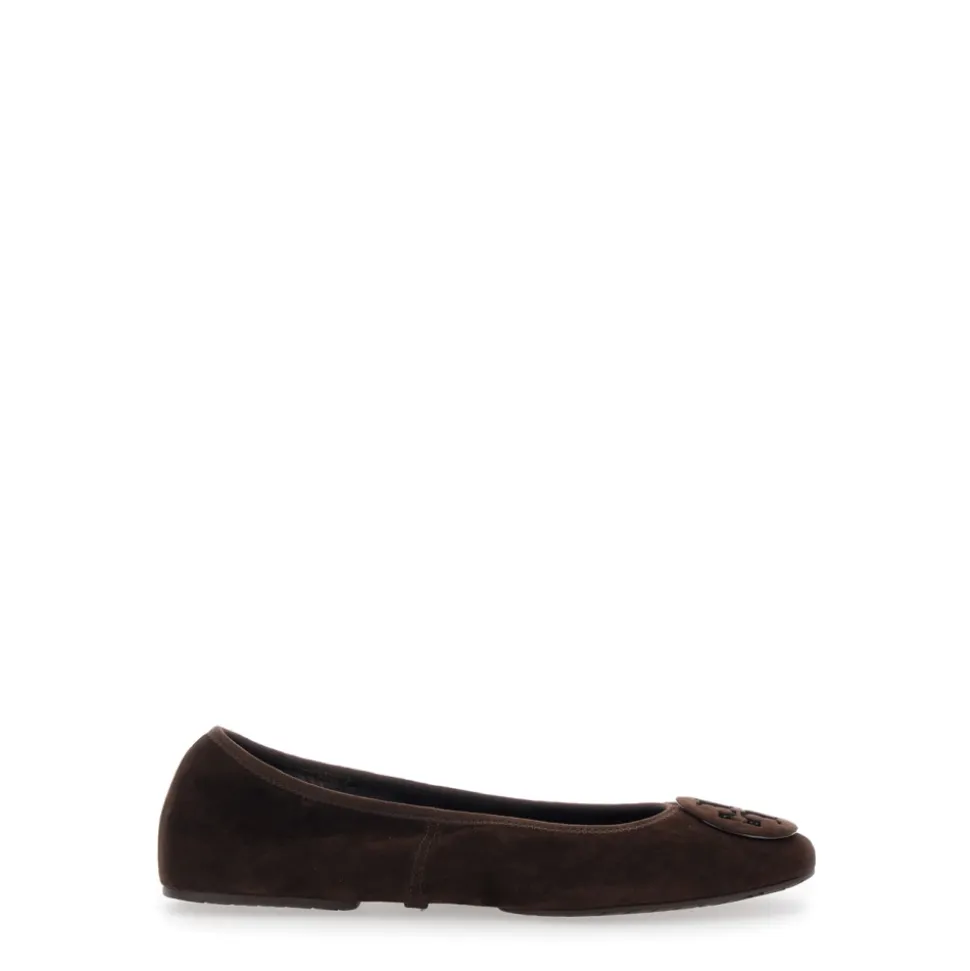 Braune Flache Schuhe Minnie Travel Ballet