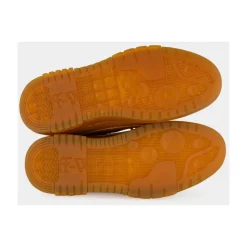 Braune Hybrid-Bootsschuhe aus Leder
