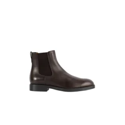 Braune Kalbsleder Chelsea Boots