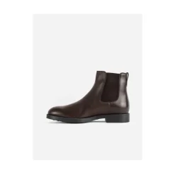 Braune Kalbsleder Chelsea Boots